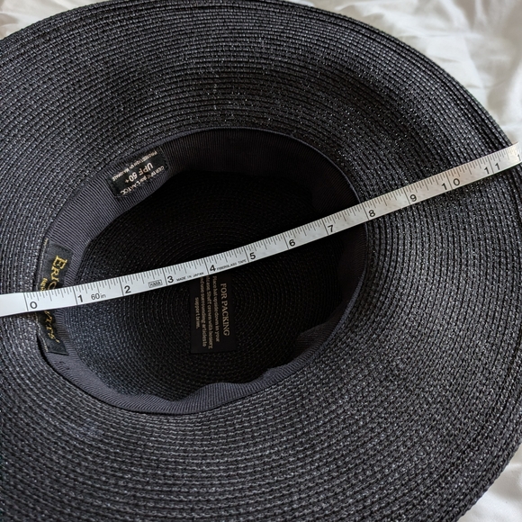 Eric Javits Black Straw Hat🖤 - Picture 5 of 7